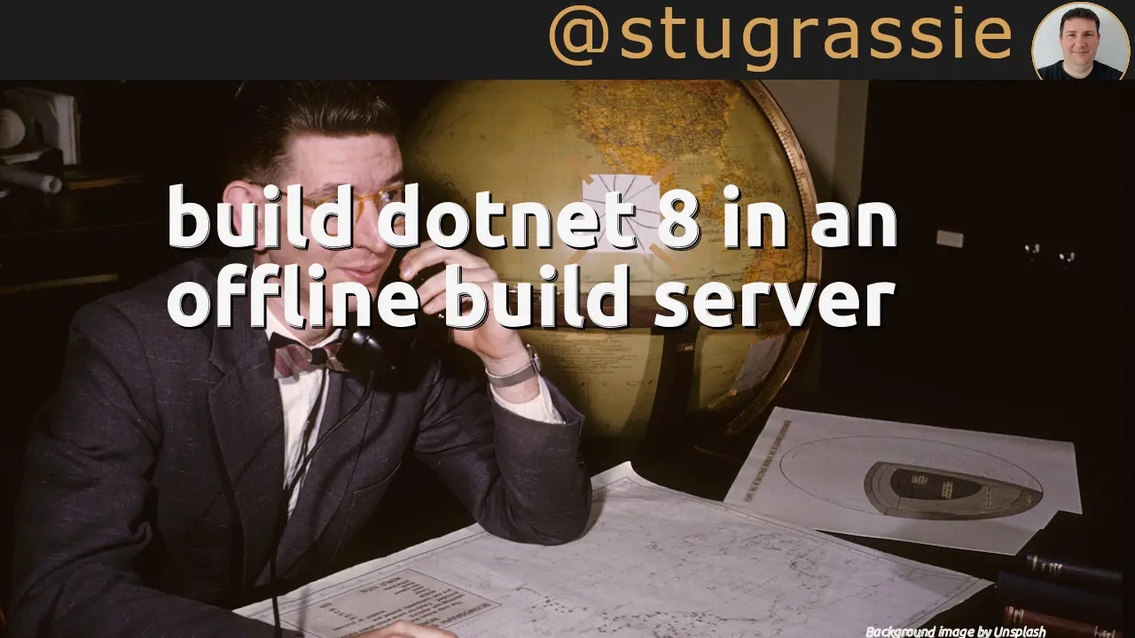 build dotnet 8 in an offline build server